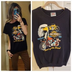 RARE VINTAGE COLLECTORS ITEM Harley Davidson 80s Best Of The Breed Sweatshirt